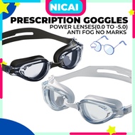 Swimming Goggles Adult With Power Anti Fog HD For Short-Sighted Women Man