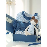 ShiningMoment Baby Set Gift Box Give Baby Birth Meeting Gift Full Month Gift Fashion French Romper