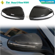 Dry Carbon Car Replacement Rear View Mirror Covers For Mercedes Benz C Class W205 C180 C200 2014-202