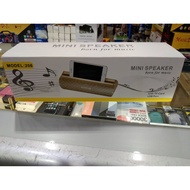 ลำโพงบลูทูธ Bluetooth Mini Speaker รุ่น 206 ลำโพง MP3 วางมือถือ/i-Pad/Tabletได้ Bluetooth speaker เสียงดัง เบสแน่น