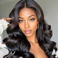 Transparent Lace Body Wave 4 X 4 13 X 4 13 X 6 Lace Frontal Wigs 150%/180% Density 16-20 Inch Natura