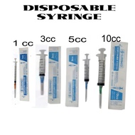 Disposable Syringe with needle  1cc, 3cc, 5cc, 10cc