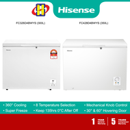 Hisense Chest Freezer (300L/350L) 5-Star Energy Saving With Big Capacity 360-Cooling Freezer FC326D4BWYS / FC428D4BWYS