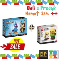 Lego Brickheadz 40559 Looney Tunes Road Runner - Wile E Coyote & 40443 Brickheadz Budgie