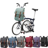 Litepro Retro Bicycle Bag For Brompton Bike Computer Package Outdoor Canvas Travel Baggage Portable 