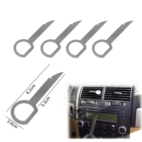 4Pcs Car Radio Removal Key Pin Tool Stereo Head Unit Audio Tools for Audi A1 A2 A3 A4 A5 A6 A7 A8 Q3