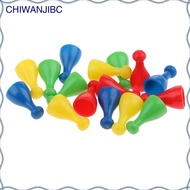 [chiwanjibc] 16pcs Plastic Chess Pieces Replacement Set, Spare Chess Draughts for Ludo, Flying Chess