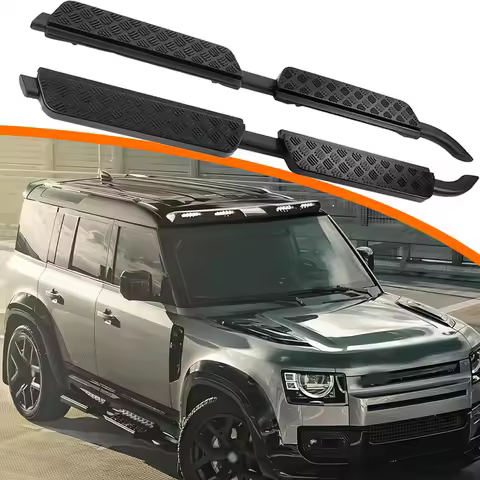2pcs fit Land Rover Defender 110 130 2020-2025 L663 Side Step Running Board NerfBar Aluminium Pedal 