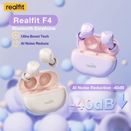 【Local Stock】Realfit F4 Bluetooth Earbuds ANC -40dB,Ultra deep Bass Noise Cancellation with Youthful