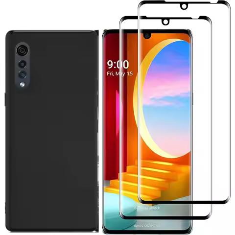 2Pcs Full Cover Curved Tempered Glass For LG Velvet LG G9 LM-G900N LM-G900EM 5G Screen Protector Pro