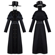 Plague Doctor Costume - Elegant Raven-Themed Outfit for Performances & Halloween
