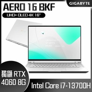 【10週年慶10%回饋】GIGABYTE 技嘉 AERO 16 OLED BKF-73TW994SH (i7-13700H/RTX4060 8G/60Hz/16G DDR5-4800/1TB SSD/Win11/4K/16) 客製化創作者筆電