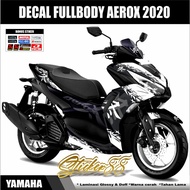 FULL BODY DECAL STICKER YAMAHA AEROX 155 KANJI MOTIF / 2020 - 2022 / AEROX 155 OLD KANJI DECAL STICK