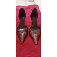 Zara Shoes HEELS Leather 9cm SIZE 38