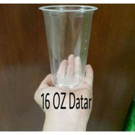 16 oz Flat Plastic Cup 7 Grams (MCUP) PP