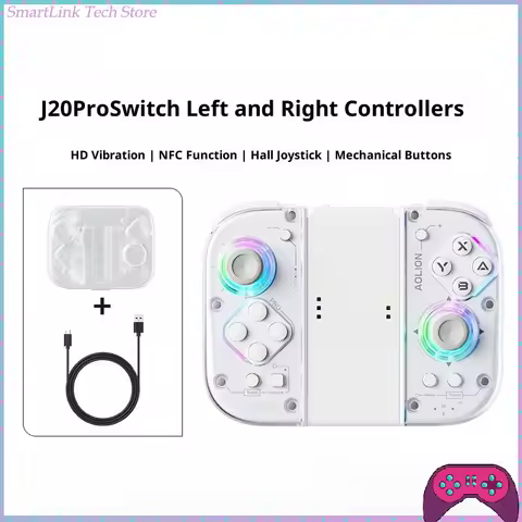 AOLION J20 PRO Knight for Switch/JoyCon NS 2nd Generation Left Right Controllers HD Vibration Macro 