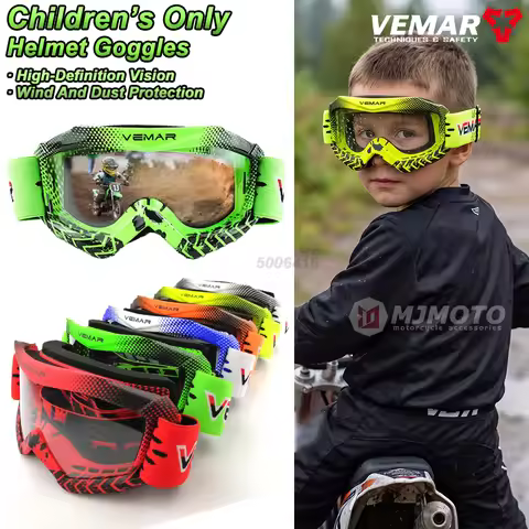 Children Off-road Motorcycle Riding Goggles Windproof Motocross Racing Goggles HD Vision Motorbike G