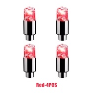 Tutup Pentil LED Nyala Ban Motor / Mobil / Sepeda Aksesoris Tire Light Warna Biru Merah Multicolour 