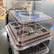 CT200 Box Mica 7 Sections @10sets Mini Tumpeng Mica Box 7 Compartments