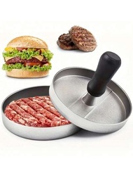 1入組漢堡壓模,圓形漢堡肉餅模具,適用於製作米飯球、肉派和夾餡漢堡製造商
