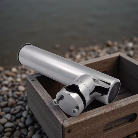 1 Piece 316 Stainless Steel Stand Clamp On Fishing Rod Sea Fishing Rod Holder Boat Yacht Adjustable