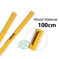 100cm/ 1m [2pcs]/ Board Ruler Wooden Ruler/ Wooden Ruler/ Teacher Ruler Sewing Ruler