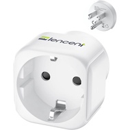 LENCENT Europe to US Plug Adapter, European to USA Adapter, American Outlet Plug Adapter, EU to US A