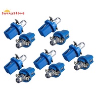 10Pcs LED Bulb Meter Dash B8-5D T5 Lamp with Holder Blue Tuning Auto Car Light