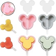 4Pcs Popsicles Molds, Silicone Popsicle Molds Cakesicle Molds Silicone, Ice Pop Mold with Lids and Reusable Stick, Cute Popsicle Molds for Kids and Baby