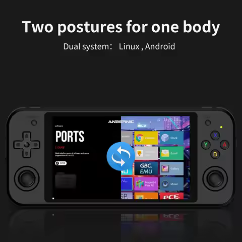 ANBERNIC RG552 Handheld Game Console 5.36" IPS Touch Screen Android Linux Dual OS System 4200 Retro 
