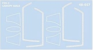 Furball Aero Design FAD48-057 F2H-2 Canopy Mask Sheet, 1/48 Mask Sheet for Banshee