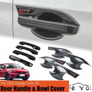 For 2022 Honda Civic FE Door Handle Cover Door Bowl Cover 11th Civic Exterior Accessories Protector