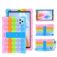 Case For BMAX Tab i11 Plus 10.1 inch Tablet PC Soft Bubble Silicone Kids Cover For BMAX Tab i14 Plus 10.1 Tablet Stand Case + Strap