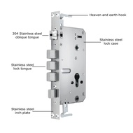 New Electronic Digital Door Lock Mortise Metal Mortise Lock Body 6068