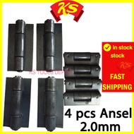 4 PCS 2.0mm ANSSEL Hinges Pin Ansel Welding Gate Door Pagar Welding Engsel Welding Door Grill