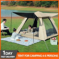 Tent for Camping 4-6 Persons Waterproof Portable Tent Easy Setup Automatic Family Camping Tent