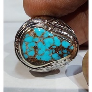 PERSIAN TURQUOISE YOUNGbiru EST DIM 15x11x5 Ring 7.5
