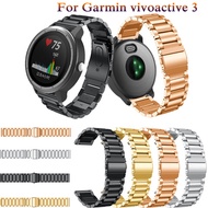 fashion Stainless steel Strap for Garmin Vivoactive 3 4 Watch band Strap for Garmin Vivoactive3 HR/