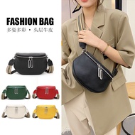 Genuine Leather Women   Chest Bag Multifunction Travel  Shoulder Bum Bag