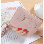 Unique cute tassel cat wallet small wallet