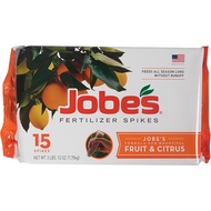 Jobe's Fertilizer Spikes Slow Release Fertilizer for Fruit and Citrus Plants and Trees, 15 Spikes