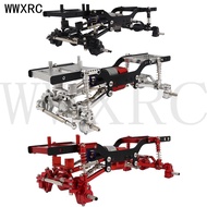 Full Metal Frame Chassis Kit Shock Pull Rod with Portal Axle for 1/12 MN MN98 D90 D91 D99 D99S MN90 