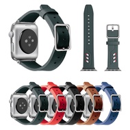 สายรัด Apple ที่ใช้งานได้ Apple สาย Apple Iwatch แอปเปิ้ลหนังวัวชั้นนอกสุดรุ่น Watch123456