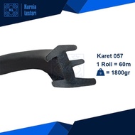 Karet 057 / Karet List Jendela / Karet List Etalase 1 Roll 60 Meter