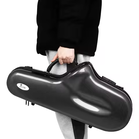 Alto Saxophone Storage Case Saxophone Handheld Box Double Shoulder Carry Luggage Bag Sax Waterproof 
