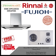 Rinnai RH-C91A-SSVR Chimney Hood + Fujioh FH-GS5030 SVSS Stainless Steel Gas Hob BUNDLE DEAL - FREE 