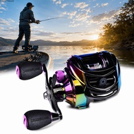 CLEIGHTEENCY Baitcasting Reel, High Speed 7.2:1 Shallow Spool Fishing Baitcast Reel, Durable Colorfu