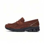 New Balance 1906L Slip-On Pigskin Loafers, Durable, Low-Top, Casual Wear, Unisex, Brown.