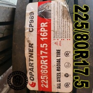 BARU TAYAR HALUS 225/80R17.5 LORI TAYAR TUBELESS BARU COPARTNER BUNGA HALUS  BUATAN CHINA