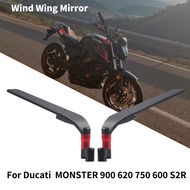 For Ducati MONSTER 900 620 750 600 S2R800 HYPERMOTARD Universal Motorcycle Mirror Wind Wing Side Rearview Reversing Mirror